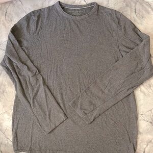 Heather Grey Stretch Longsleeve T L